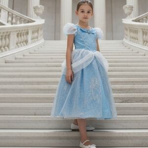 Disney Blue and White Formal Kids Dress